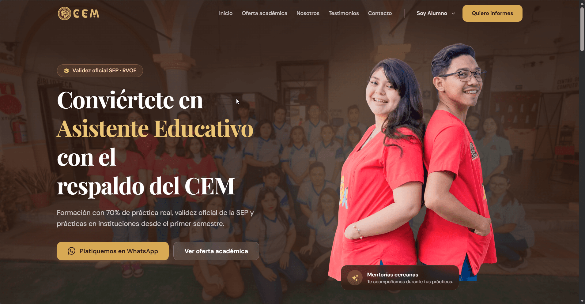 Centro Escolar del Mayab Web - Proyecto de Mizael Segovia